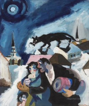 judío Painting - El refugio judío y el régimen nazi
